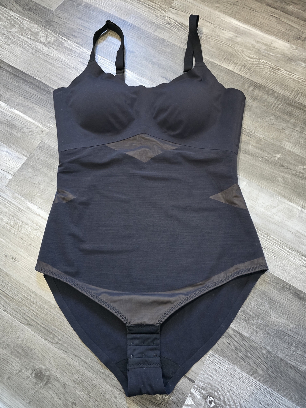 Honeylove Black Cami Bodysuit Shapewear XL